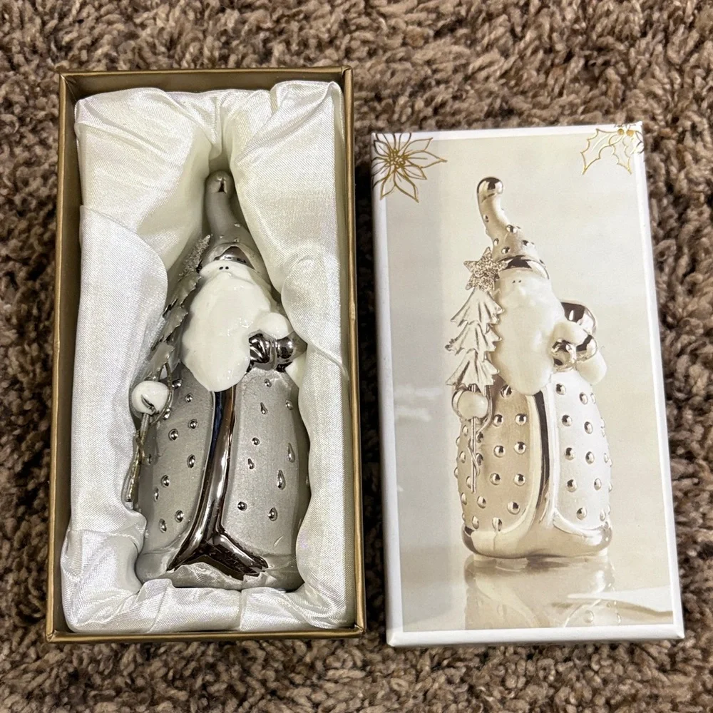 Pier 1 Imports Santa Pere Noel Christmas ceramic figurine.
